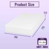 Twin size 10-inch Charcoal Infused Memory Foam Mattress with Removable Cover