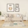 Side Tables 2 pcs White 15.7"x15.7"x15.4" Solid Wood Pine