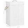 Bamboo Laundry Basket White