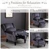 Modern Comfortable Upholstered leisure chair / Recliner Chair for Living Room (Grey)