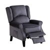 Modern Comfortable Upholstered leisure chair / Recliner Chair for Living Room (Grey)