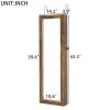 Fashion Simple Jewelry Storage Mirror Cabinet With LED Lights Can Be Hung On The Door Or Wall