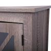 X-shaped bedside table--retro wood grain (2 pieces)