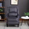 Modern Comfortable Upholstered leisure chair / Recliner Chair for Living Room (Grey)