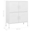 Storage Cabinet White 31.5"x13.8"x40" Steel