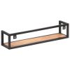 Wall Shelves 2 pcs 31.5" Solid Acacia Wood