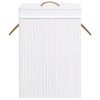 Bamboo Laundry Basket White