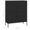 Storage Cabinet Black 31.5"x13.8"x40" Steel