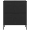 Storage Cabinet Black 31.5"x13.8"x40" Steel