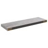 Floating Wall Shelves 2 pcs Concrete Gray 31.5"x9.3"x1.5" MDF
