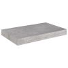 Floating Wall Shelves 4 pcs Concrete Gray 15.7"x9.1"x1.5" MDF