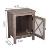 X-shaped bedside table--retro wood grain (2 pieces)