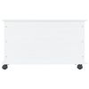 Storage Chest with Wheels ALTA White 28.7"x15.6"x17.3" Solid Wood Pine