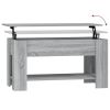 Coffee Table Gray Sonoma 39.8"x19.3"x20.5" Engineered Wood