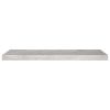 Floating Wall Shelves 2 pcs Concrete Gray 31.5"x9.3"x1.5" MDF