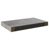 Floating Wall Shelves 4 pcs Concrete Gray 15.7"x9.1"x1.5" MDF