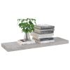 Floating Wall Shelves 2 pcs Concrete Gray 31.5"x9.3"x1.5" MDF