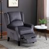 Modern Comfortable Upholstered leisure chair / Recliner Chair for Living Room (Grey)