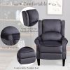 Modern Comfortable Upholstered leisure chair / Recliner Chair for Living Room (Grey)