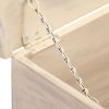 Storage Box White 43.3"x15.7"x17.7" Solid Acacia Wood