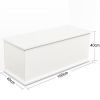 Storage Chest Trunk Lift Top Wood Box for Toys Entryway Bench Organizer White