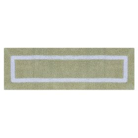 Hotel Collection (Color: Sage/White, size: 20" x 60" Rectangle)
