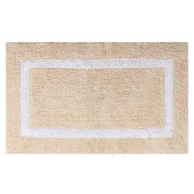 Hotel Collection (Color: Sand/White, size: 21" x 34" Rectangle)