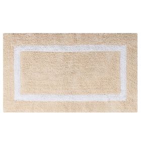 Hotel Collection (Color: Sand/White, size: 24" x 40" Rectangle)