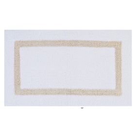 Hotel Collection (Color: White/Sand, size: 24" x 40" Rectangle)