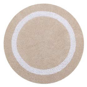 Hotel Collection (Color: Sand/White, size: 30" Round)