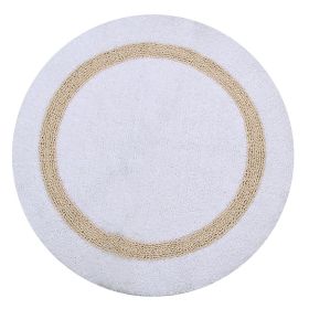 Hotel Collection (Color: White/Sand, size: 30" Round)