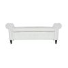Multifunctional Storage Rectangular PU Leather Sofa Stool for Living Room