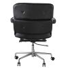 Lobby Genuine Leather Executive chair office Aluminum Alloy Base Swivel