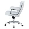 Lobby Genuine Leather Executive chair office Aluminum Alloy Base Swivel