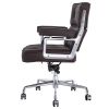 Lobby Genuine Leather Executive chair office Aluminum Alloy Base Swivel