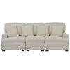 3 Seat Sofa with Removable Back and Seat Cushions and 4 Comfortable Pillows