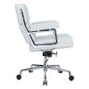 Lobby Genuine Leather Executive chair office Aluminum Alloy Base Swivel