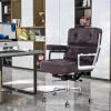 Lobby Genuine Leather Executive chair office Aluminum Alloy Base Swivel