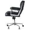 Lobby Genuine Leather Executive chair office Aluminum Alloy Base Swivel