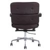 Lobby Genuine Leather Executive chair office Aluminum Alloy Base Swivel