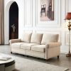 Linen Fabric Upholstery with Storage Sofa