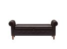 Multifunctional Storage Rectangular PU Leather Sofa Stool for Living Room